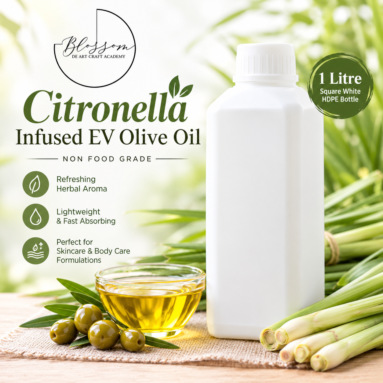 Citronella Infused EV Olive Oil