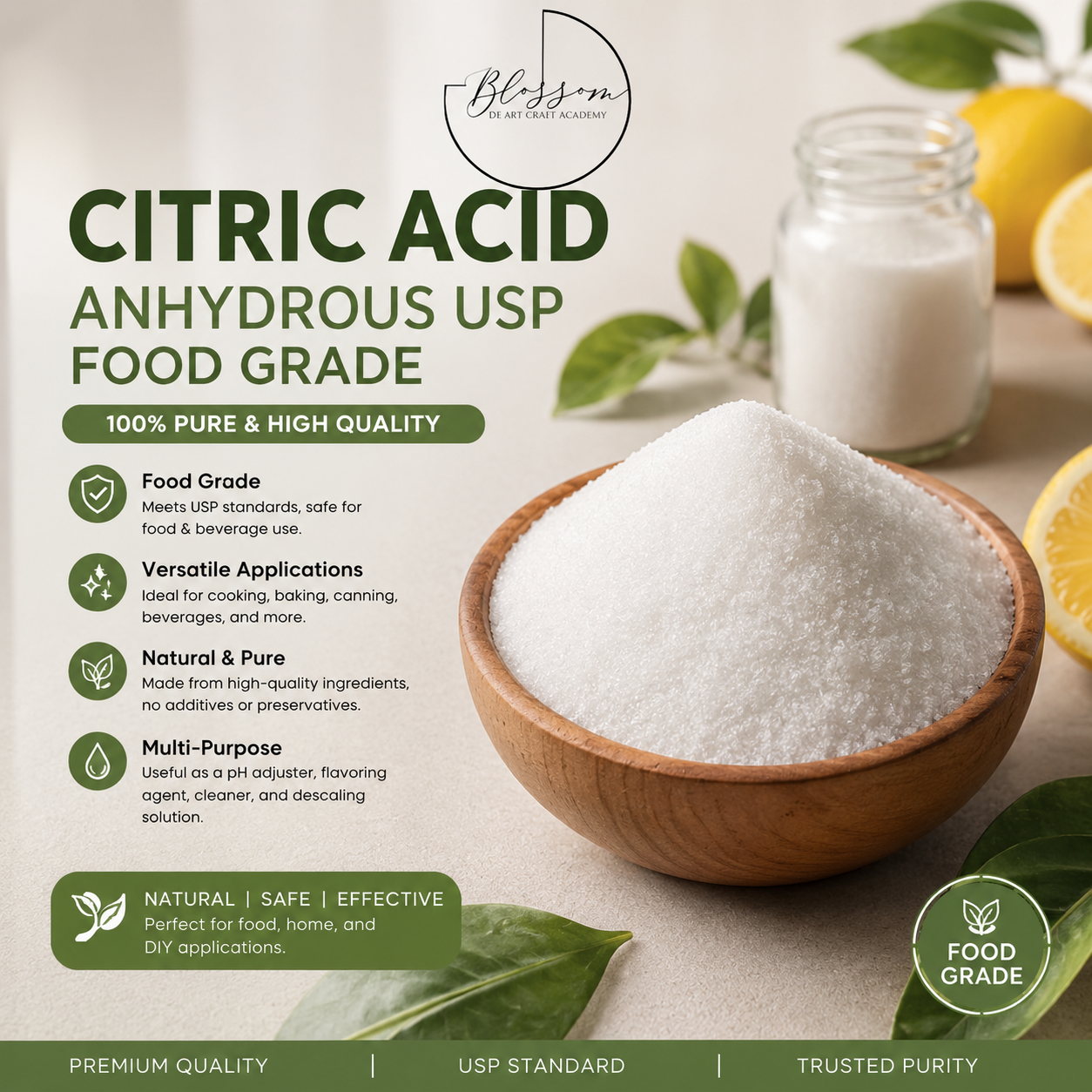 Citric Acid (Anhydrous)