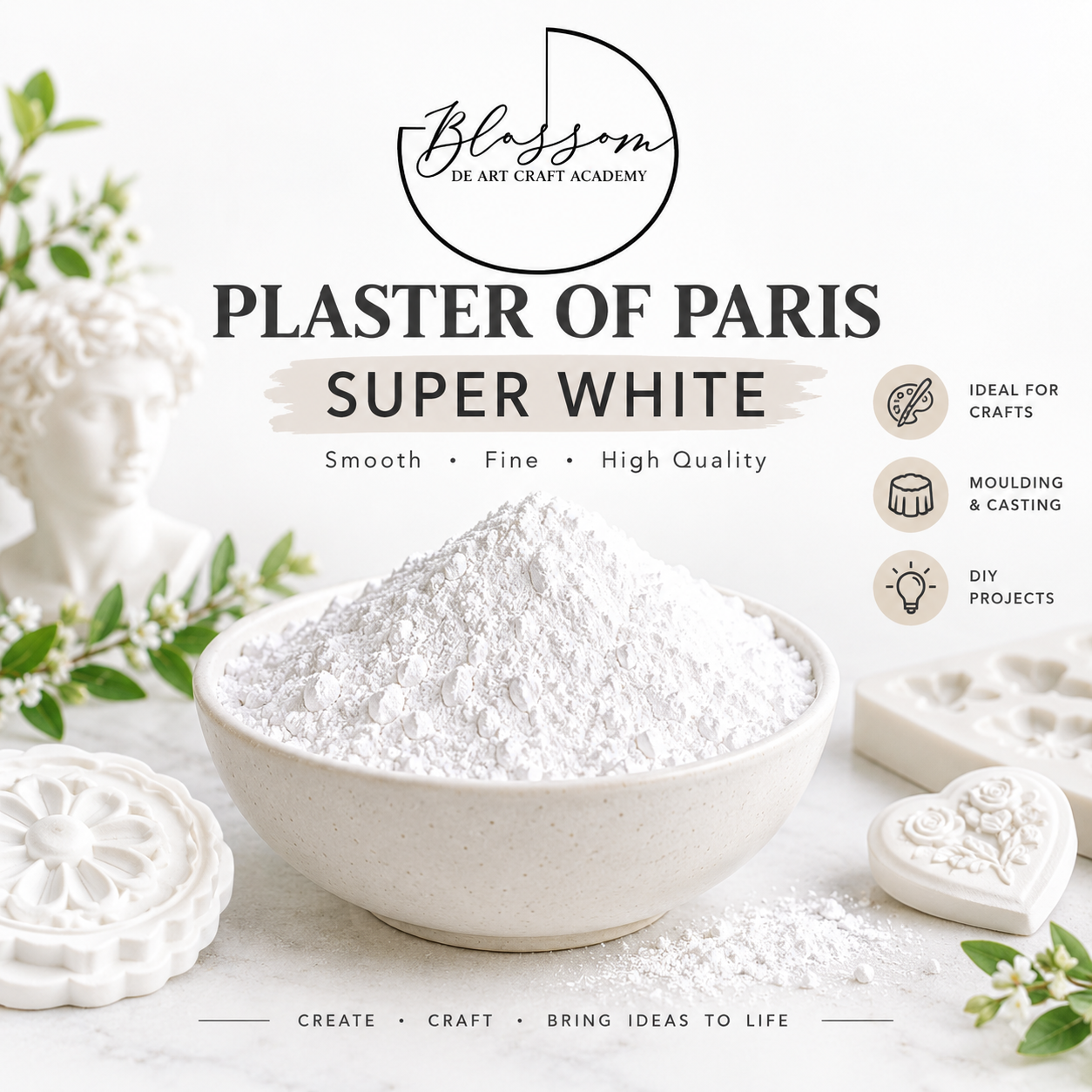 Plaster Of Paris Super White (Premier Grade)