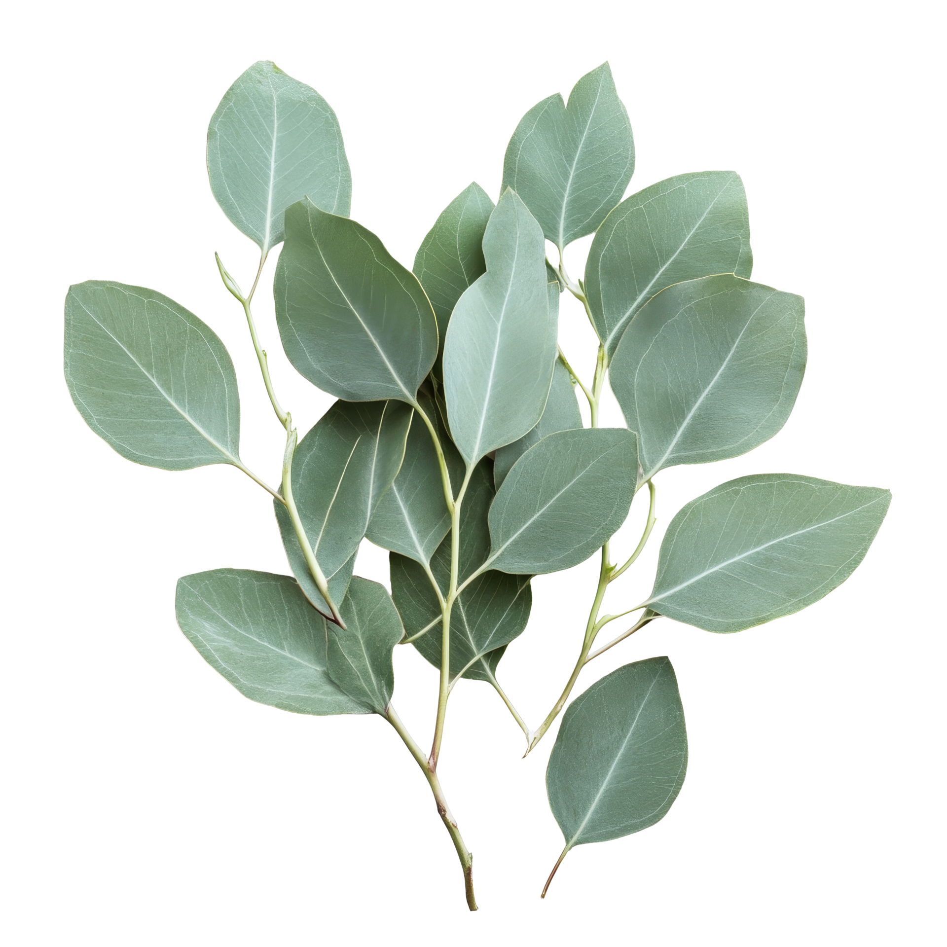 fresh-eucalyptus-leaves-arranged-on-a-clean-transparent-surface-showcasing-their-natural-beauty-and-texture-eucalyptus-leaves-on-a-transparent-background-free-png