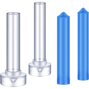 2 Pieces Cylinder Taper Candle Mold